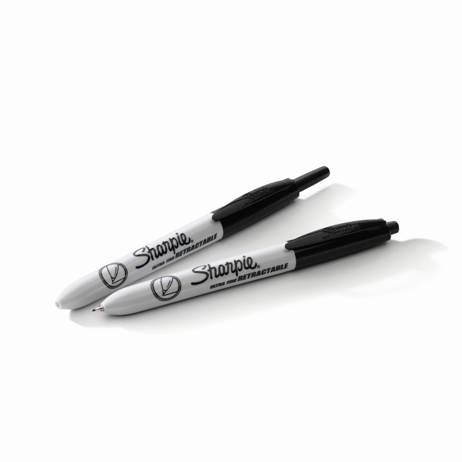 Retractable Permanent Markers, Ultra Fine Point, Black, 3 Count - Image 2