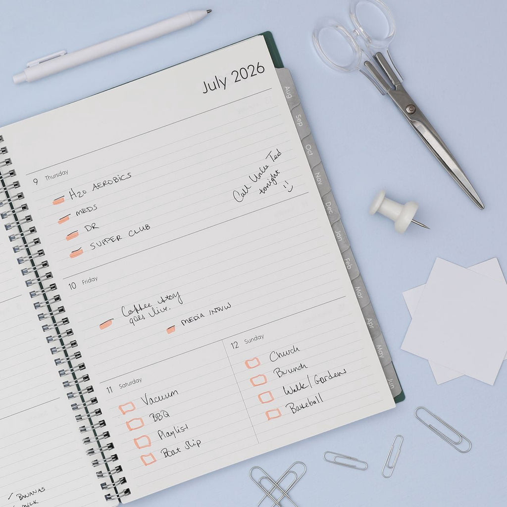 Blue Sky 2026-2027 Weekly and Monthly Academic Year Planner Calendar, July 2026 - June 2027, 8" x 10.875", Flexible Cover, Wirebound, Lamina - Image 2