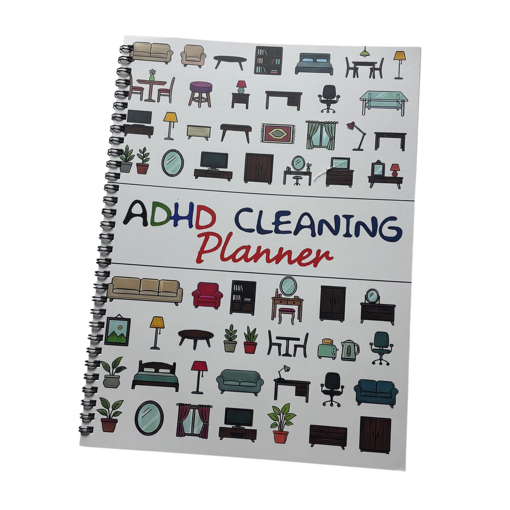 ADHD Cleaning Planner for Adults, Undated Daily Weekly Monthly Cleaning Schedule Checklist, Household Chores Organizer Notebook, 8.26 x 11.2