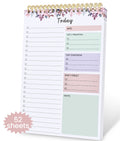 CICPAP Undated Daily To Do List Notepad, Time Management Goal Planner Notebook, Spiral Task Checklist Organizer, Priority Planner with Notes