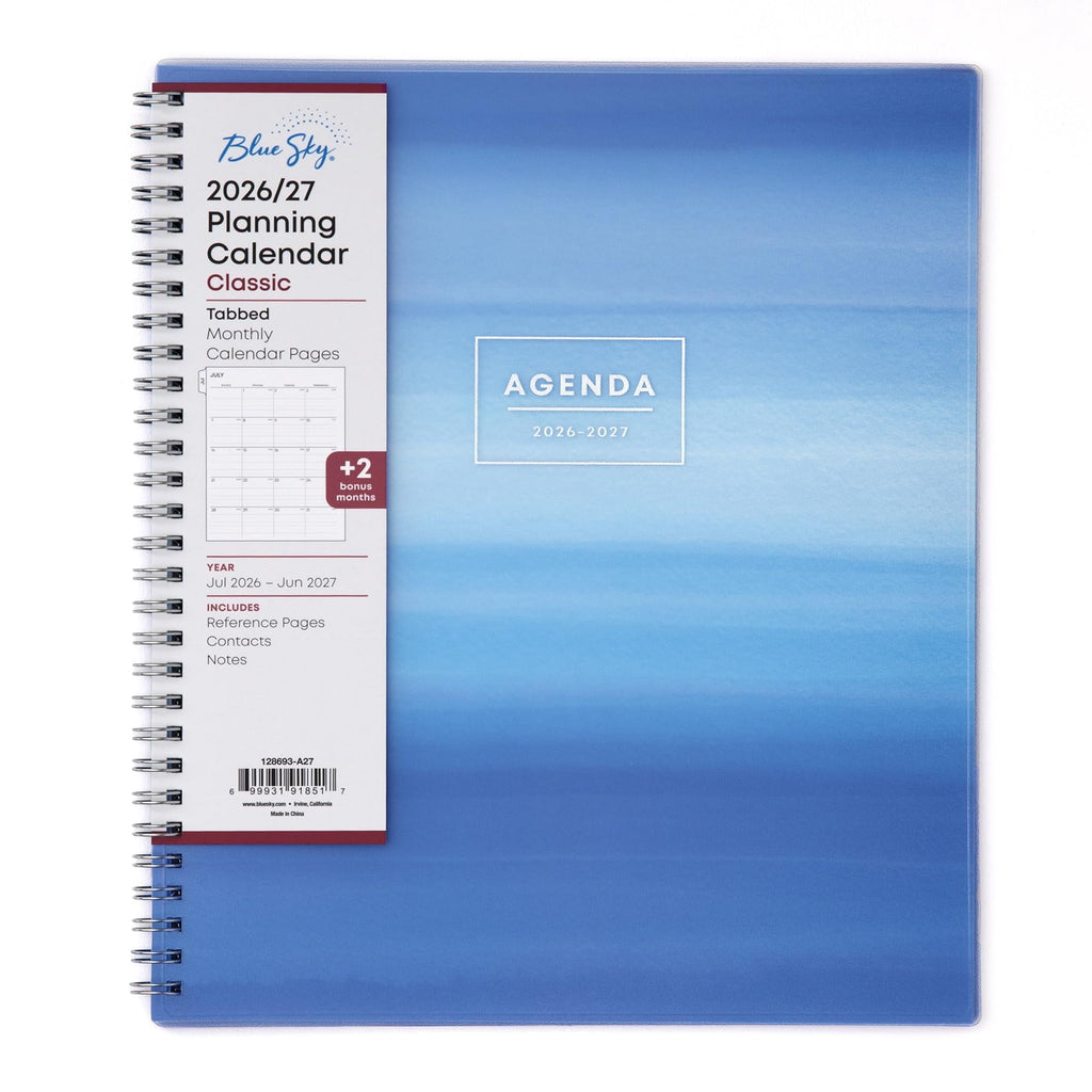2026-2027 Monthly Academic Year Planner Calendar, July 2026 - June 2027, 8" x 10", Monthly Layout, Flexible Cover, La...
