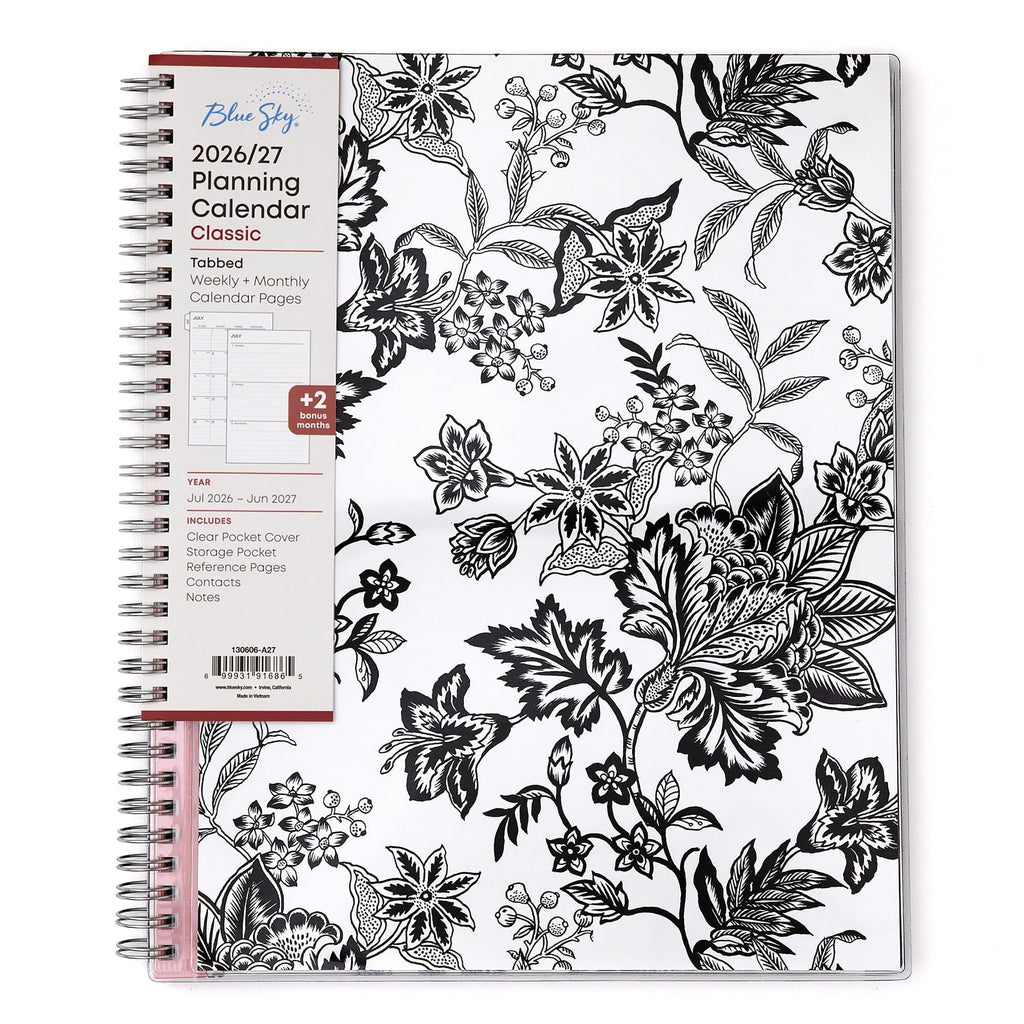 2026-2027 Weekly and Monthly Academic Year Planner Calendar, July 2026 - June 2027, 8.5" x 11", Flexible Pocket Cover...