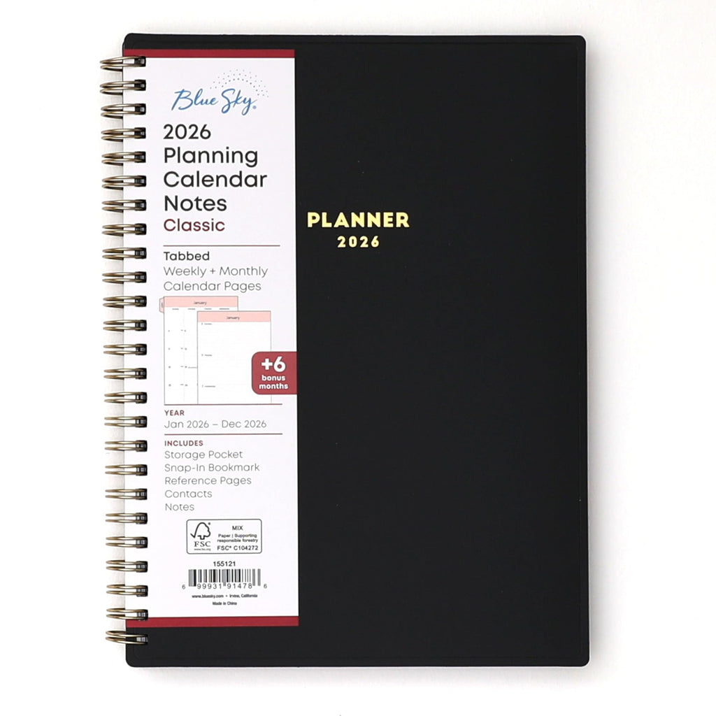 2026 Weekly and Monthly Planner Calendar, January 2026 - December 2026, 5.875 x 8.625, Flexible Cover, Storage Pocket...