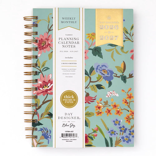 2026-2027 Weekly and Monthly Academic Year Planner Calendar, July 2026 - June 2027, 5.875" x 8.625",Storage Pocket, S...