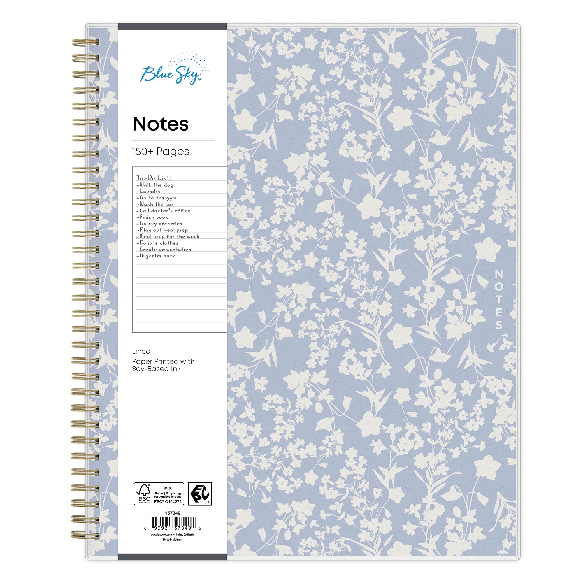 Notebook, 8.5x11, Wildfields