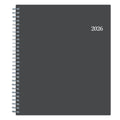 2026 Monthly Planner, 8" x 10", Passages/Charcoal Metallic, January To December, 100011