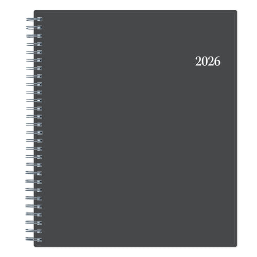 2026 Monthly Planner, 8" x 10", Passages/Charcoal Metallic, January To December, 100011