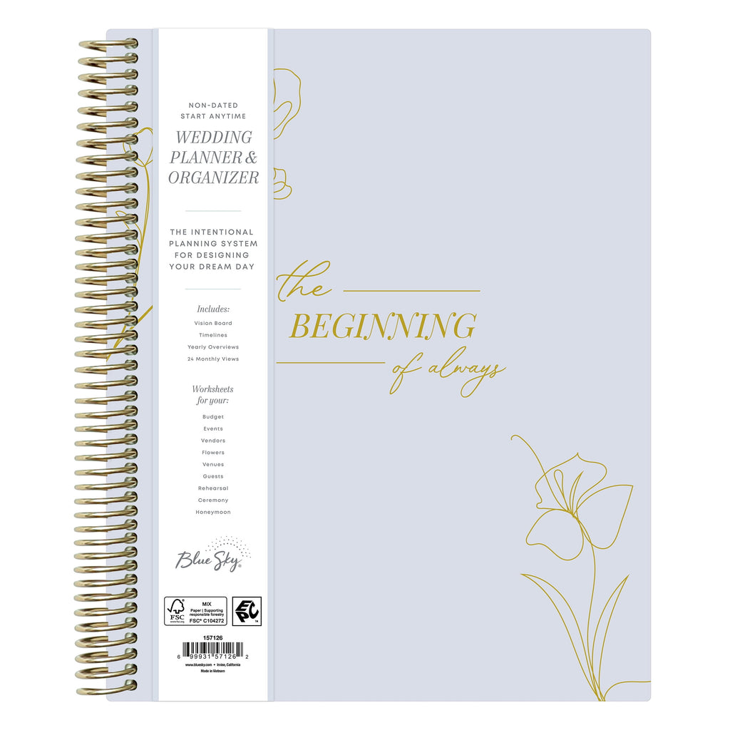 Wedding Non-Dated Planner, 8.5" x 11", Love Air