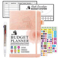 2025 Monthly Undated Bill Organizer Hardcover Financial Journal, Money Expense Tracker with Envelopes, Stickers, 1 Pe...