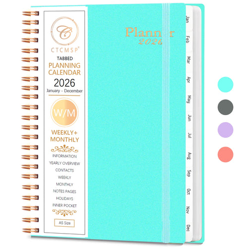 2026 Planner Calendar Notebook Weekly Monthly Planner 2026 for School Student Teacher Office Supplies-January- Decemb...