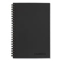 Cambridge Wire bound Business Notebook, Wide/Legal Rule, Black Cover, 8" x 5", 80 Sheets