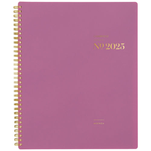 Balance 2025 Weekly Monthly Planner, Red Violet, 8.5" x 11"