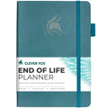 A5 End of Life Planner & Appointment Book, Dark Teal, 8" x 11", 360 Pages