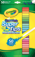 Super Tips Washable Markers for Kids, 50 Count, Arts and Crafts Supplies, Adult Coloring Markers, Classroom Must Have...