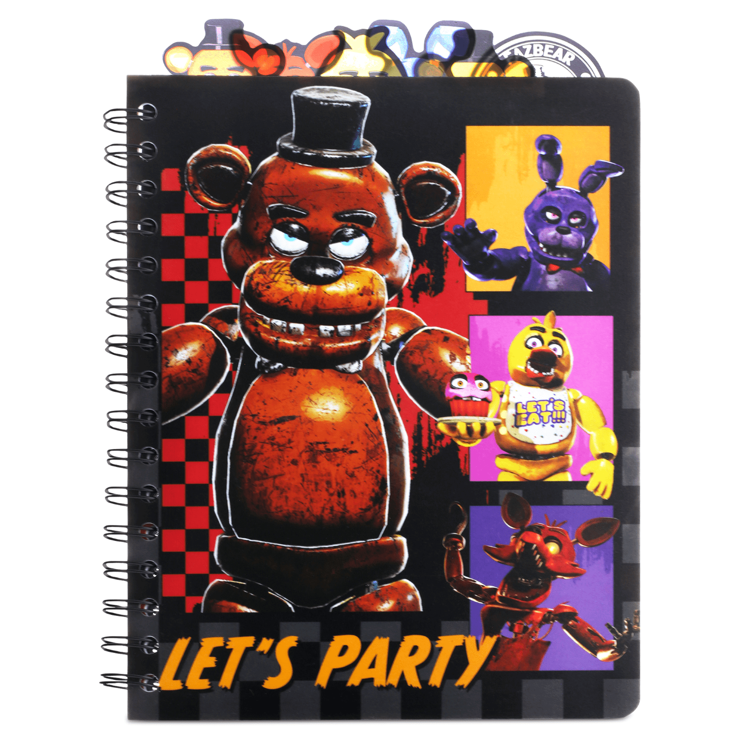 6-Tab Spiral Notebook, 7 x 9 inches, Teens and Adults