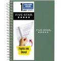 Five Star Personal College Ruled Notebook, 4.5" x 7", Seaglass Green, Poly, Spiral, 80 Sheets