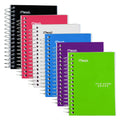 Fat Lil' Spiral Notebook, College Ruled, 3.5" x 5.5", 6 Pack, Assorted Colors