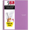 Notebook + Study App, 5 Subject, Wide Ruled, 8" x 10.5", Amethyst