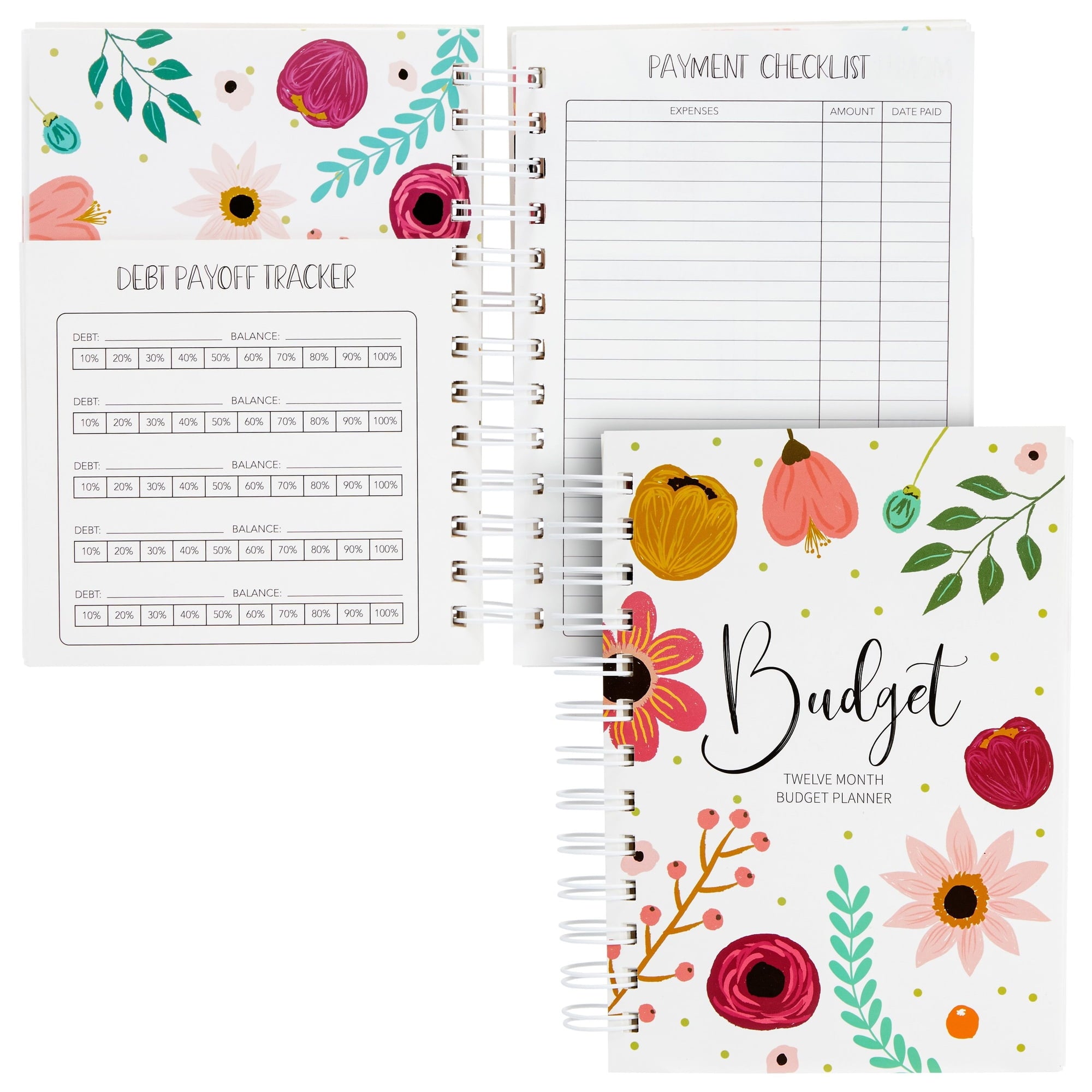 Planner, Bill Organizer with 24 Pockets, Debt Payoff Tracker, Payment Checklist (5 x 7 In)