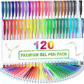 Gel Pens for Adult Coloring 120 Colors Set