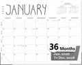 GuassLee 36 Month Desk Calendar 2026, . 2026 to December. 2028, 14" X 11" Monthly Planner with Thick Paper for Office...