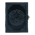 Handmade Leather Pentagon Journal/Writing Notebook Diary/Bound Daily Notepad for Men & Women Unlined Paper Medium 8 x 6 Inches, Writing pad