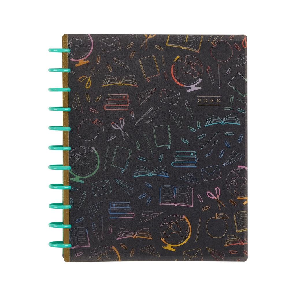 Classroom Plans Teacher Planner - 12-Month Academic, July 2025-2026, Red