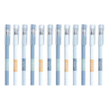 Hiroekza 12 Super Fine Tip 0.5mm Gel Pens Set for Exams, Bible Journaling, Notes, Sketching - Smooth Writing, Leak-Proof, 10ml Ink, 3 Colors