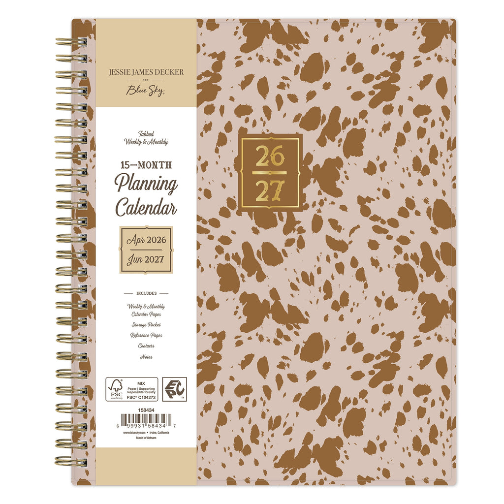 for Monthly Weekly Planner, 7" x 9", Highland Tan 15-Month (April 2026 - June 2027)