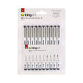 Inkline/Graphic Fine Line Drawing Pens Set – 10 Assorted Sizes, Archival Black Ink Art Illustration and Sketching