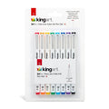 Inkline Fine Line Art Pens Set 8 Colors, Archival Japanese Ink Drawing Markers, Art Supplies