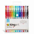 Glitter Gel Pens Set – 12 Vibrant Colors, Soft Grip 2.5mm Pens for Adult Coloring, Art and Fine lines