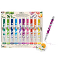 Scented Lava Gel Pen Set, 10-Pack - 0.5mm Colored Gel Pens Infused with Scented Essential Oil Blends & Mesmerizing Lava