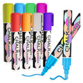Liquid Chalk Markers Pens,8 Colors Washable & Wet Erase Neon Chalk Makers for Blackboard,Chalkboard Signs,Glass Windo...