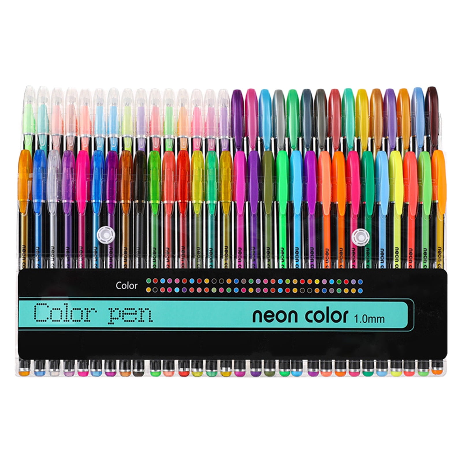 Colored Gel Pens Set, 60 Colors Gel Marker Pens with 40% More Ink, 1.0mm Medium Point Smooth Writing Pens for Journal...