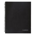 Mead Hardbound Notebook with Pocket, 1 Subject, Wide/Legal Rule, Black Cover, 11" x 8.5", 96 Sheets