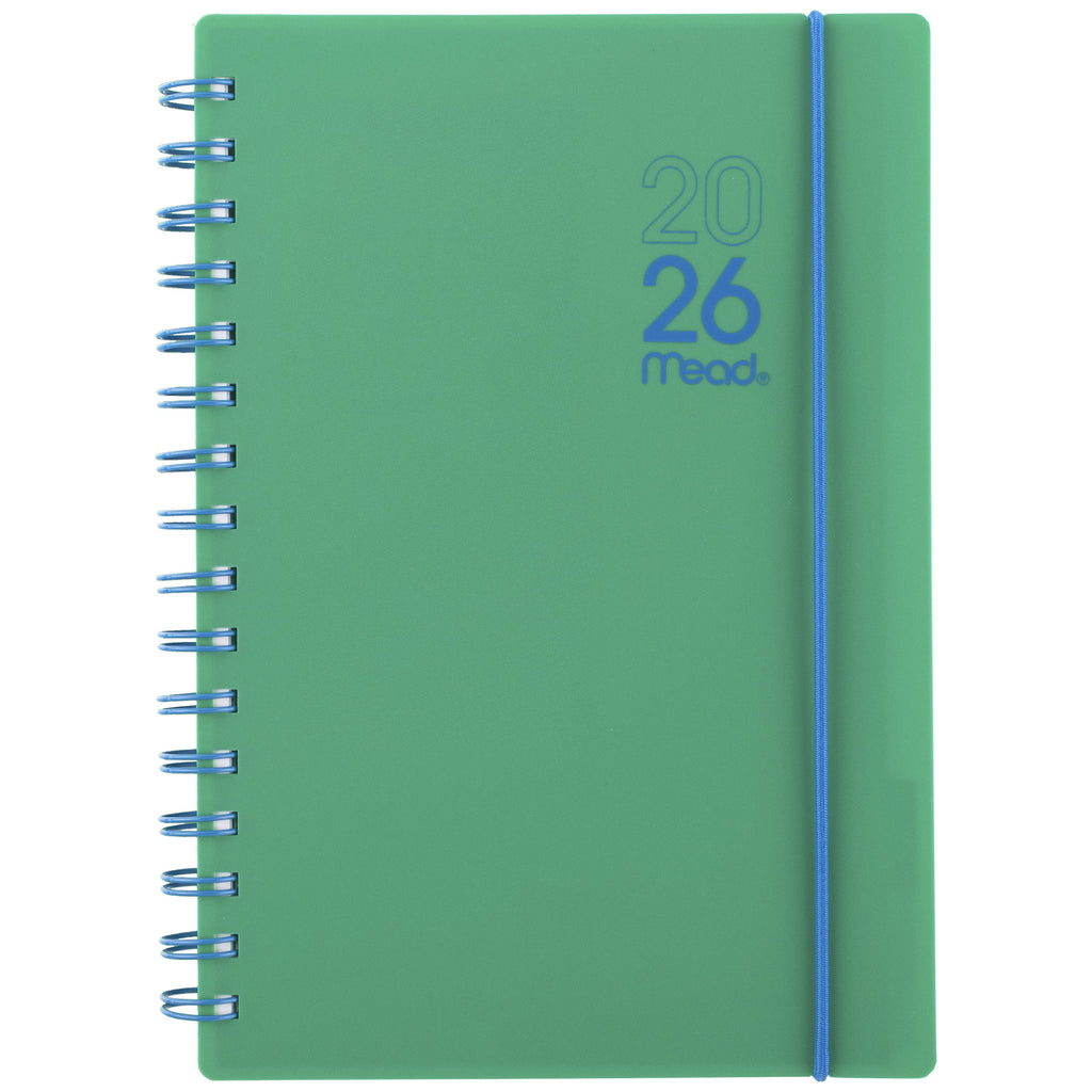 Color Pop 2026 Weekly Planner, Mystic Green, 5.5" x 8.5"