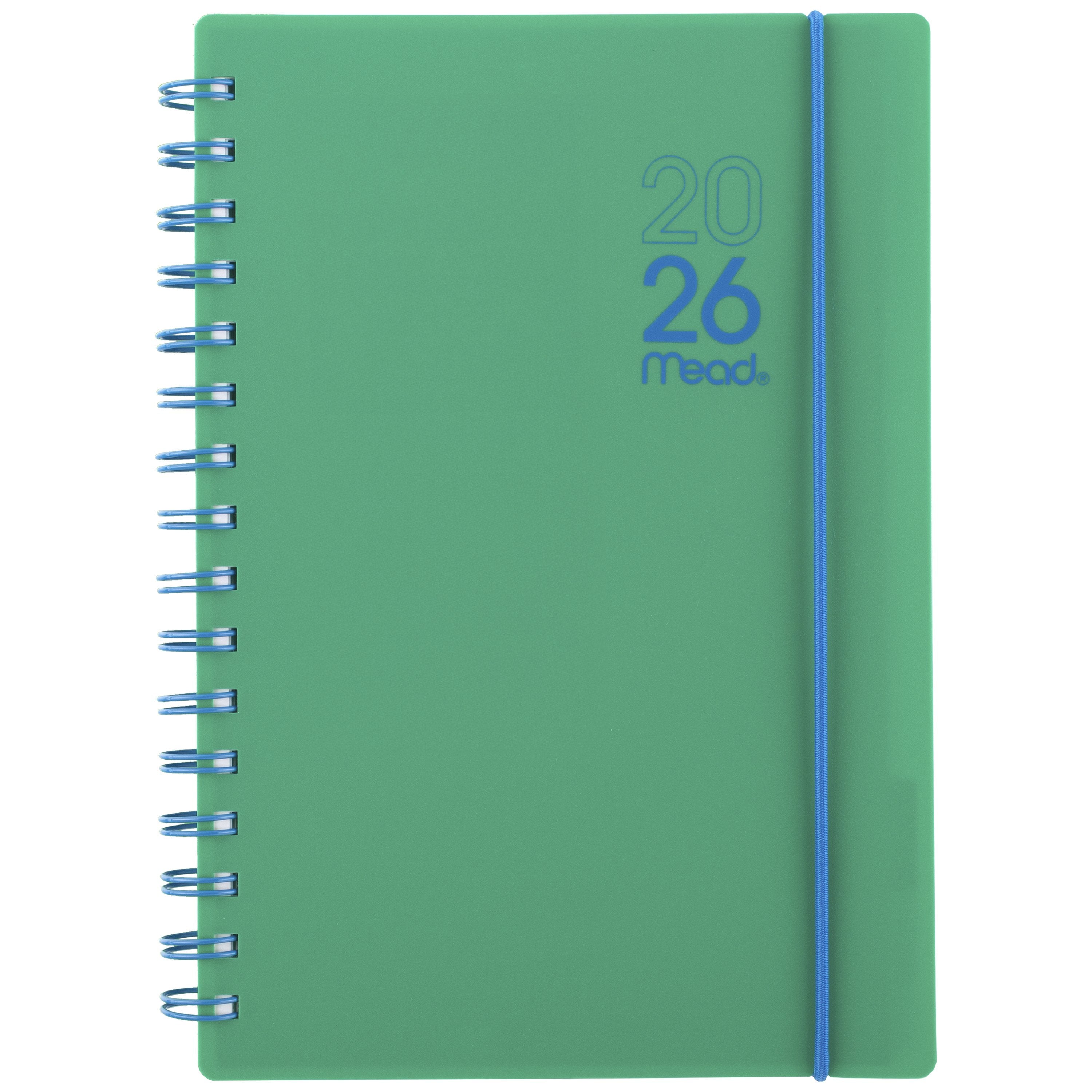 Color Pop 2026 Weekly Planner, Mystic Green, 5.5" x 8.5"