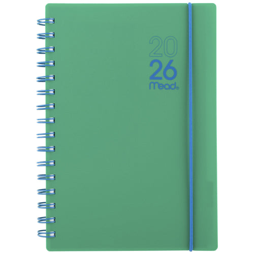 Color Pop 2026 Weekly Planner, Mystic Green, 5.5" x 8.5"