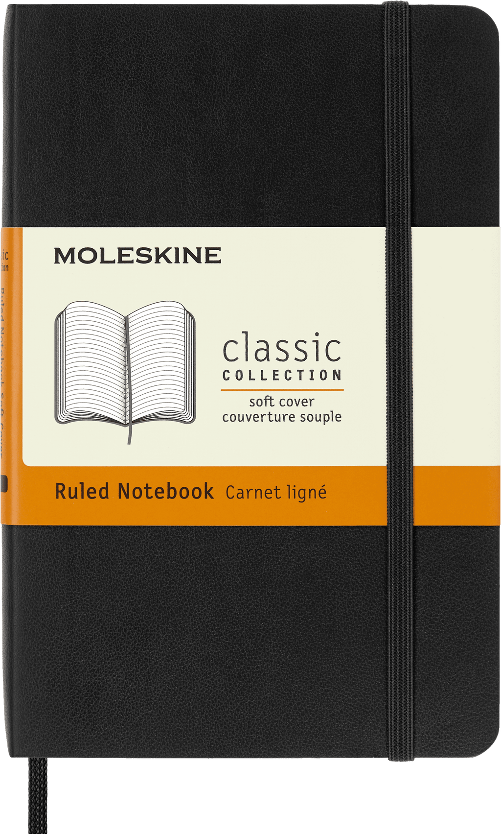 Classic Notebook, Soft Cover, Pocket (3.5" x 5.5"), Ruled, Black