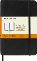 Classic Notebook, Soft Cover, Pocket (3.5" x 5.5"), Ruled, Black
