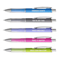 Multi Color Motivational Gel Pen Set / 5 Black Ink Gel Glide Pens / Encouraging Colorful Office Supplies / Teacher Th...