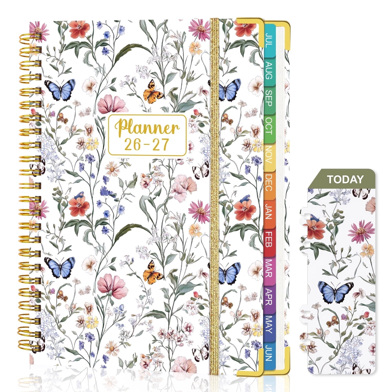 OMEYA Planner 2026 2027, Hardcover Academic Planner 5.8" x 8.3", Planner 2026 2027 Weekly and Monthly Jul.26 - Jun.27, with Inner Pockets, M