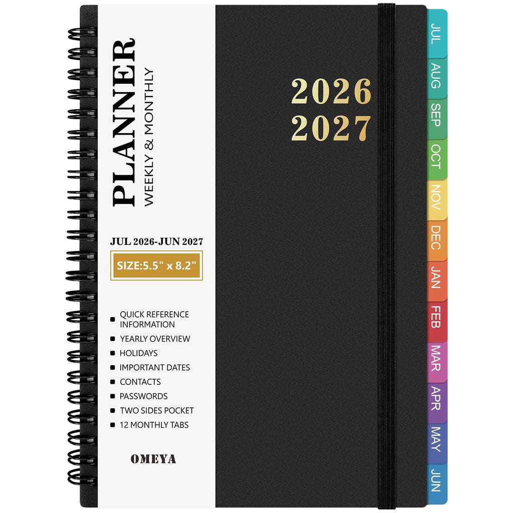 Planner 2026 2027, Small Planner 2026-2027 Weekly and Monthly, Jul.26 - Jun.27 Academic Planner 5.8 x 8.3in with Inne...
