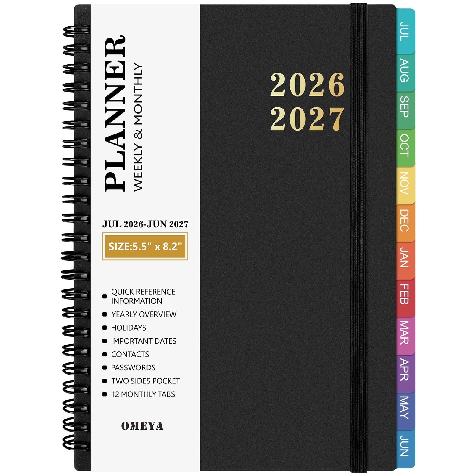 Planner 2026 2027, Small Planner 2026-2027 Weekly and Monthly, Jul.26 - Jun.27 Academic Planner 5.8 x 8.3in with Inne...
