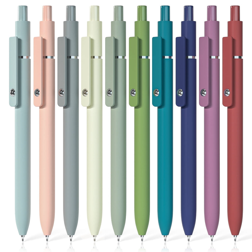 10 pcs Black Ink 0.5mm Fine Point Pen Set, Quick-drying Smooth Writing Aesthetic Journal for Women, Pretty for Home, ...