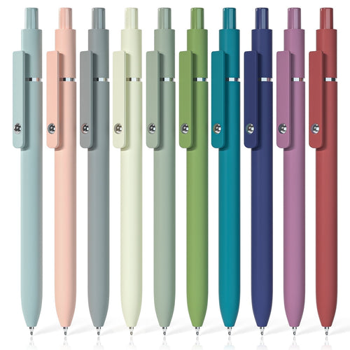 10 pcs Black Ink 0.5mm Fine Point Pen Set, Quick-drying Smooth Writing Aesthetic Journal for Women, Pretty for Home, ...
