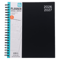 15-Month Weekly Planner, 8.5" x 11", Black, April 2026-June 2027
