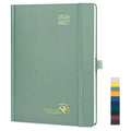 POPRUN Academic Planner 2026-2027, 6.5"x 8.5", (Jul.26-Jun.27) Weekly Monthly Appointment Book with Hourly Time Slots, Hardcover & Monthly T