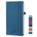 POPRUN Pocket Planner 2026-2027, 3.5" x 6.5", (Aug 26-Dec 27) Academic Pocket Calendar for Purse with Storage Pocket, Vegan Leather Hardcove